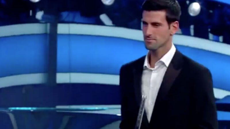 Sanremo 2020: a sorpresa sul palco il tennista Novak Djokovic