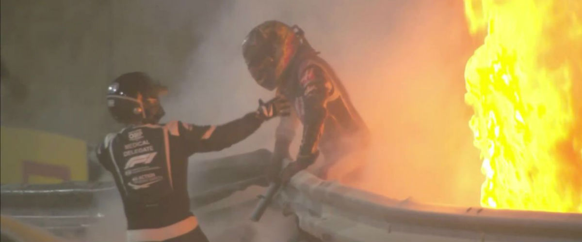 F1, Grosjean verrà dimesso dall’ospedale martedì