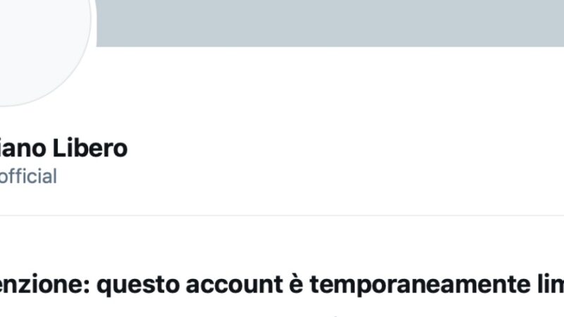 Twitter: dopo Trump bloccato l’account di Libero