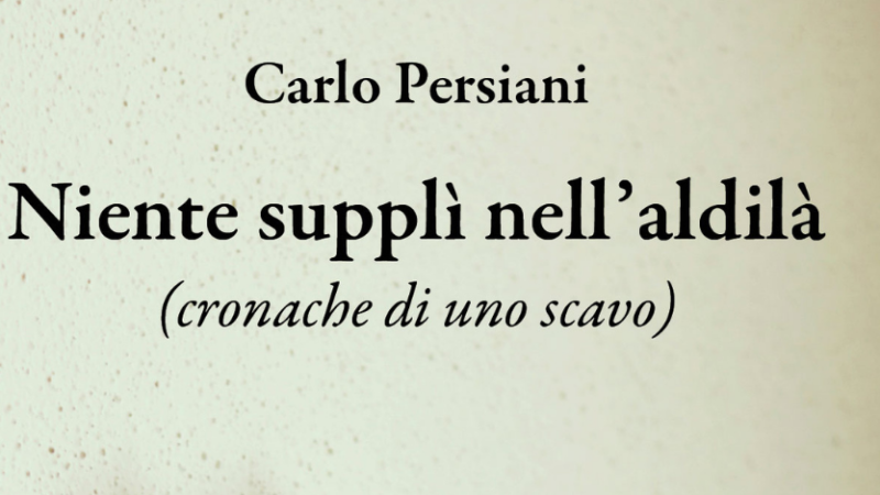 Carlo Persiani esordisce con il suo primo libro ‘Niente supplì nell’aldilà’