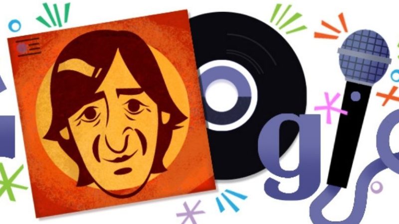 Giorgio Gaber, nell’anniversario della nascita Google gli dedica il doodle