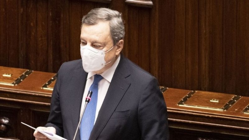 Mario Draghi riferisce al Parlamento sullo scontro bellico tra Russia e Ucraina