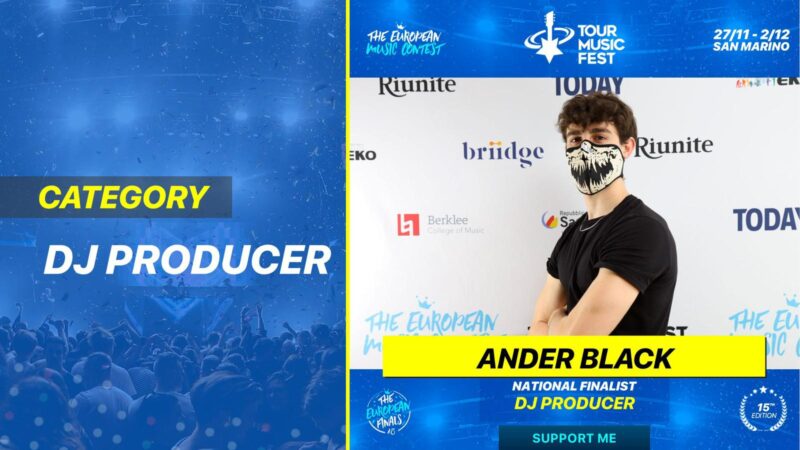 European Music Contest, sul prestigioso palco la musica del palermitano Ander Black