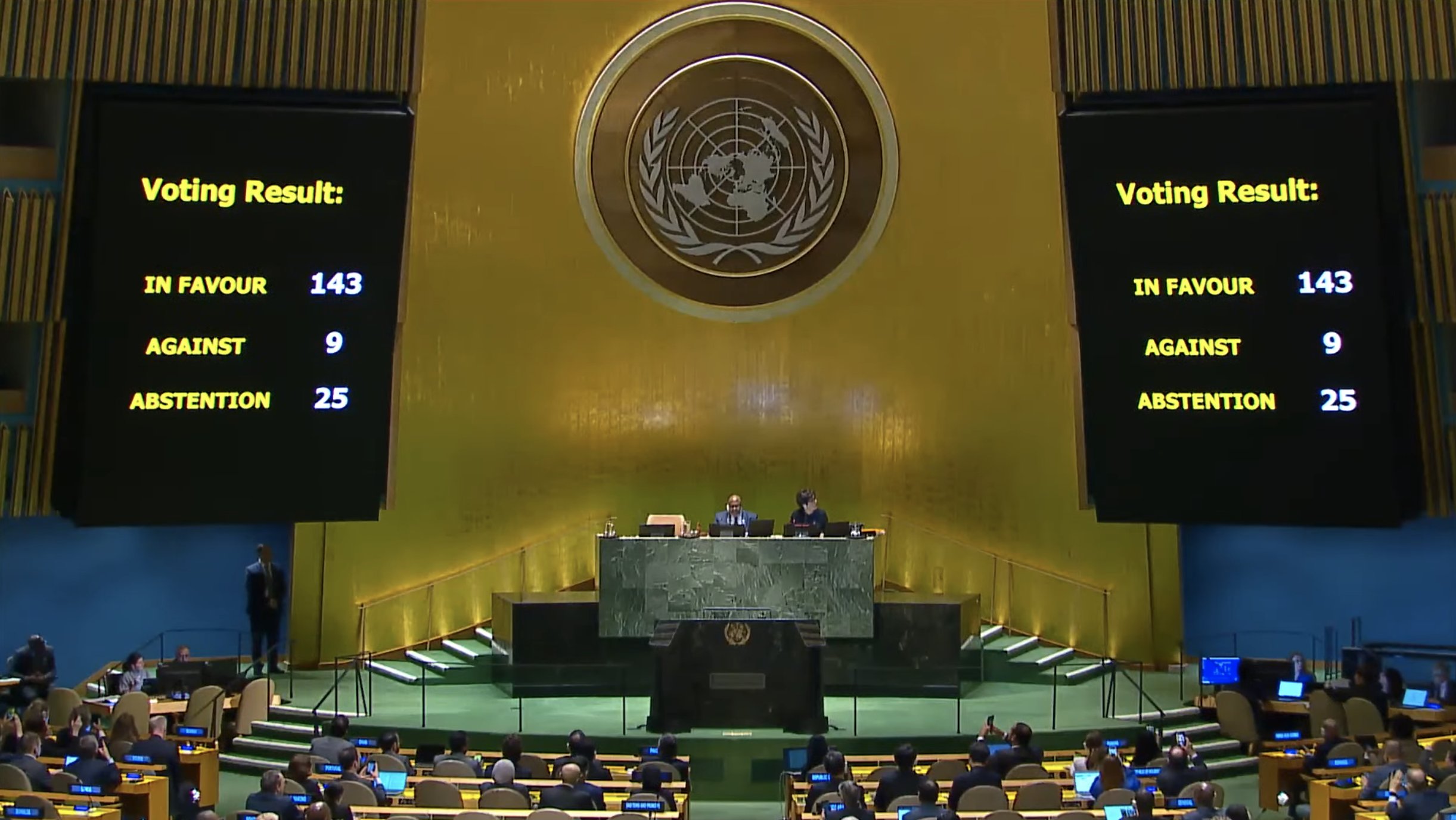 Onu, la Palestina “qualificata a diventare Stato membro”